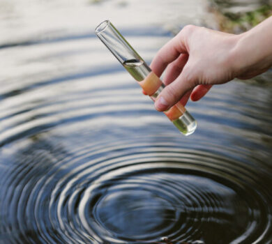 Water sample collected from well