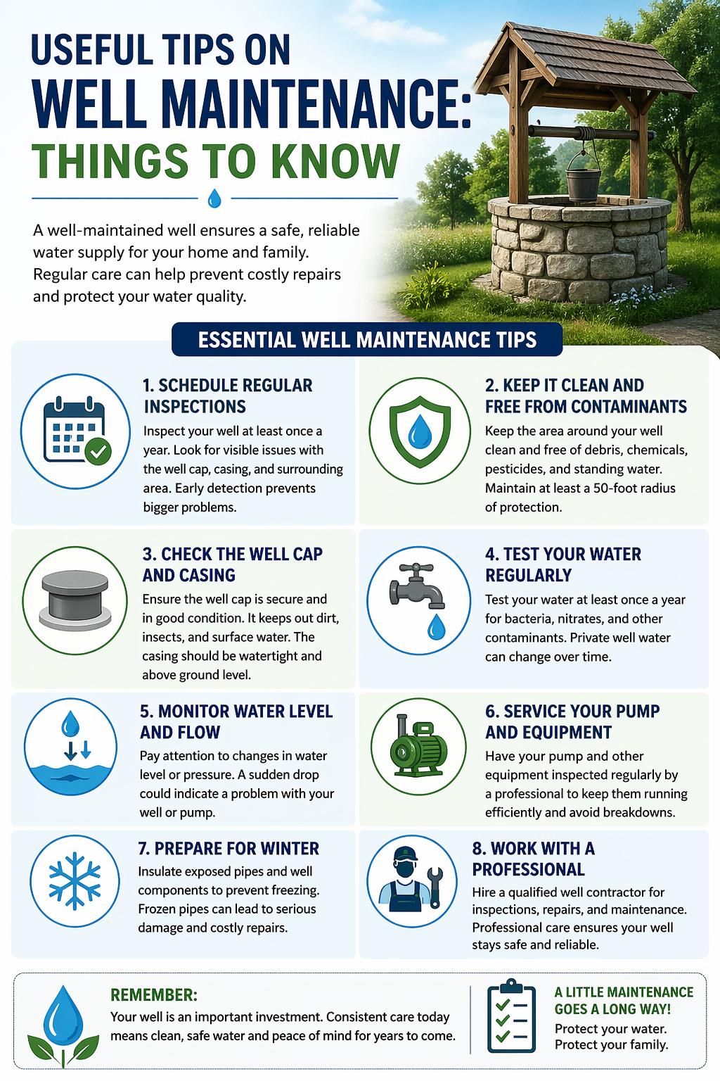 Useful tips for well mantience 